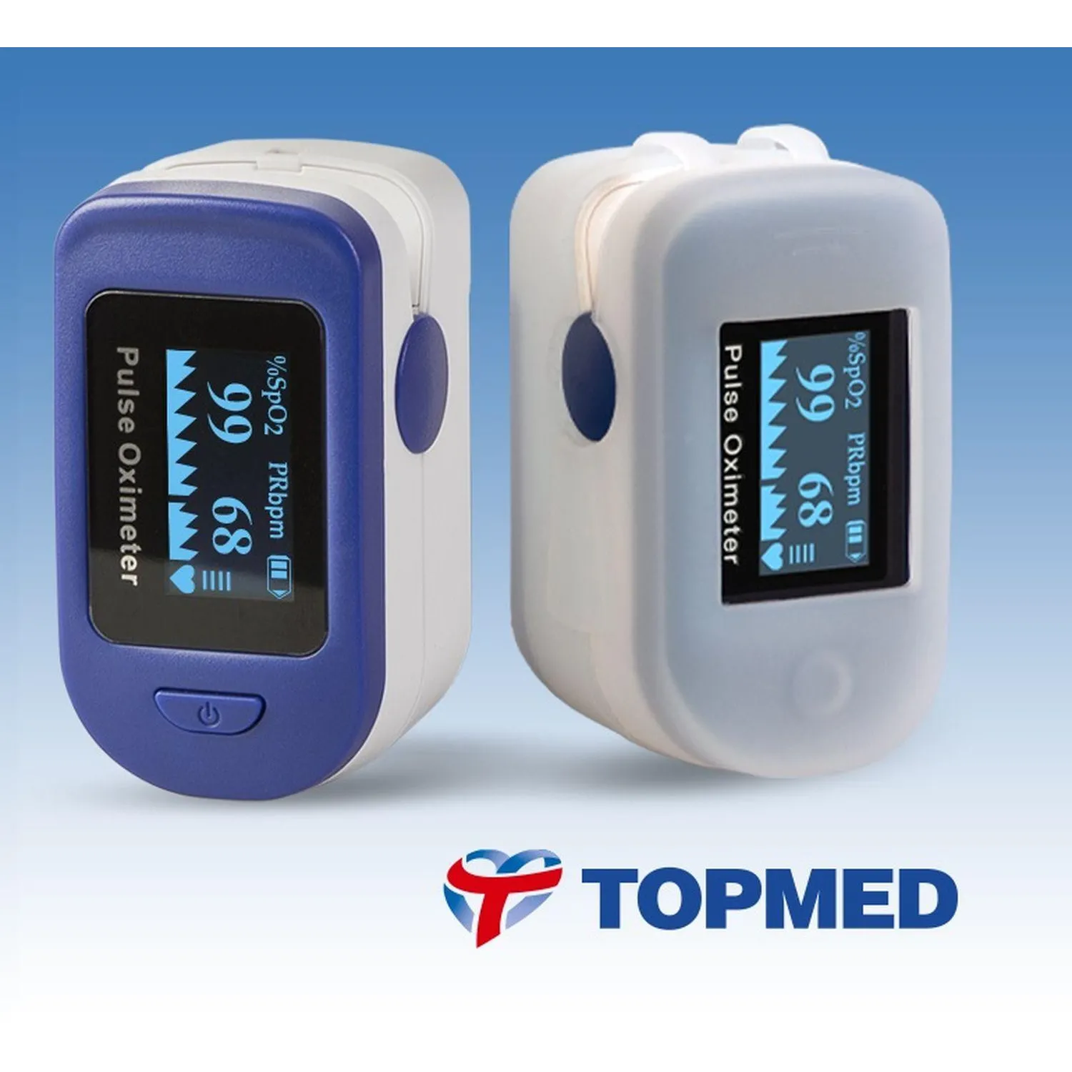 Пульсоксиметр напалечный TOPMED FP-30 8102-01-03X с поверкой