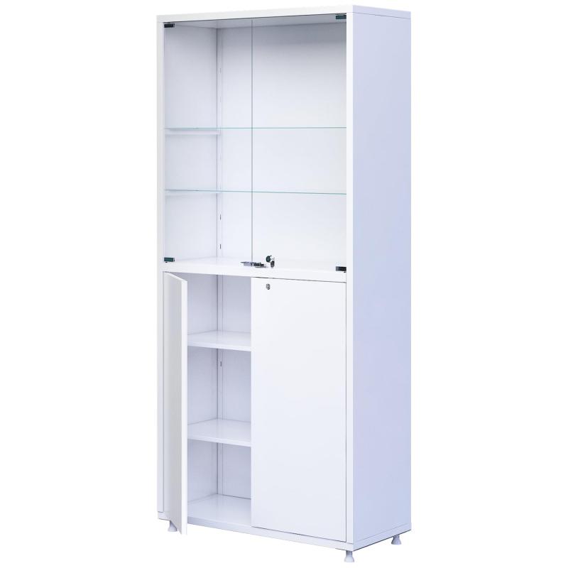Шкаф MEG_медицинский 2секц.двухств. ШМ-02 МСК-647.02/06 ст/мет,700х320х1655